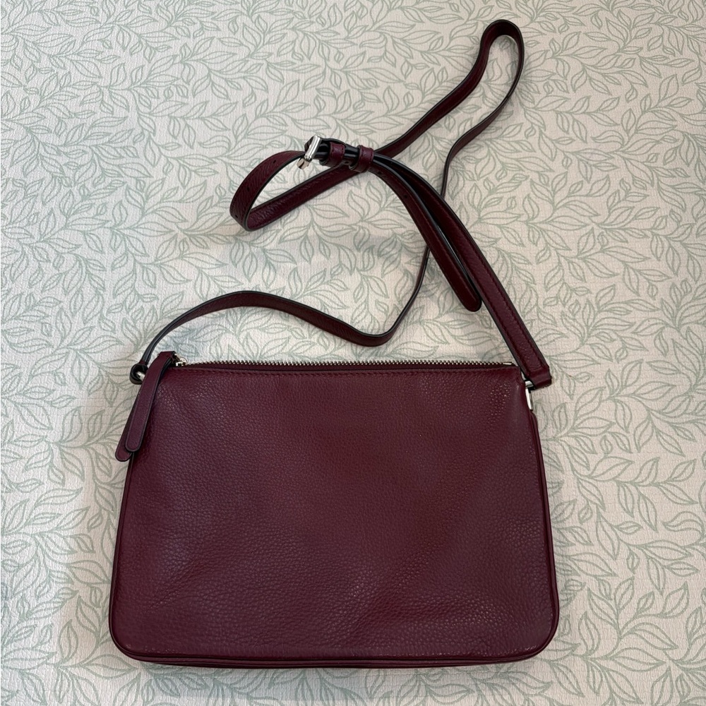 Kate Spade Deep Red Crossbody Bag, rarely used - Picture 2 of 2